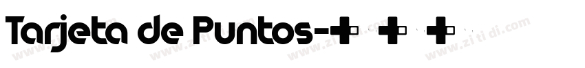 Tarjeta de Puntos字体转换